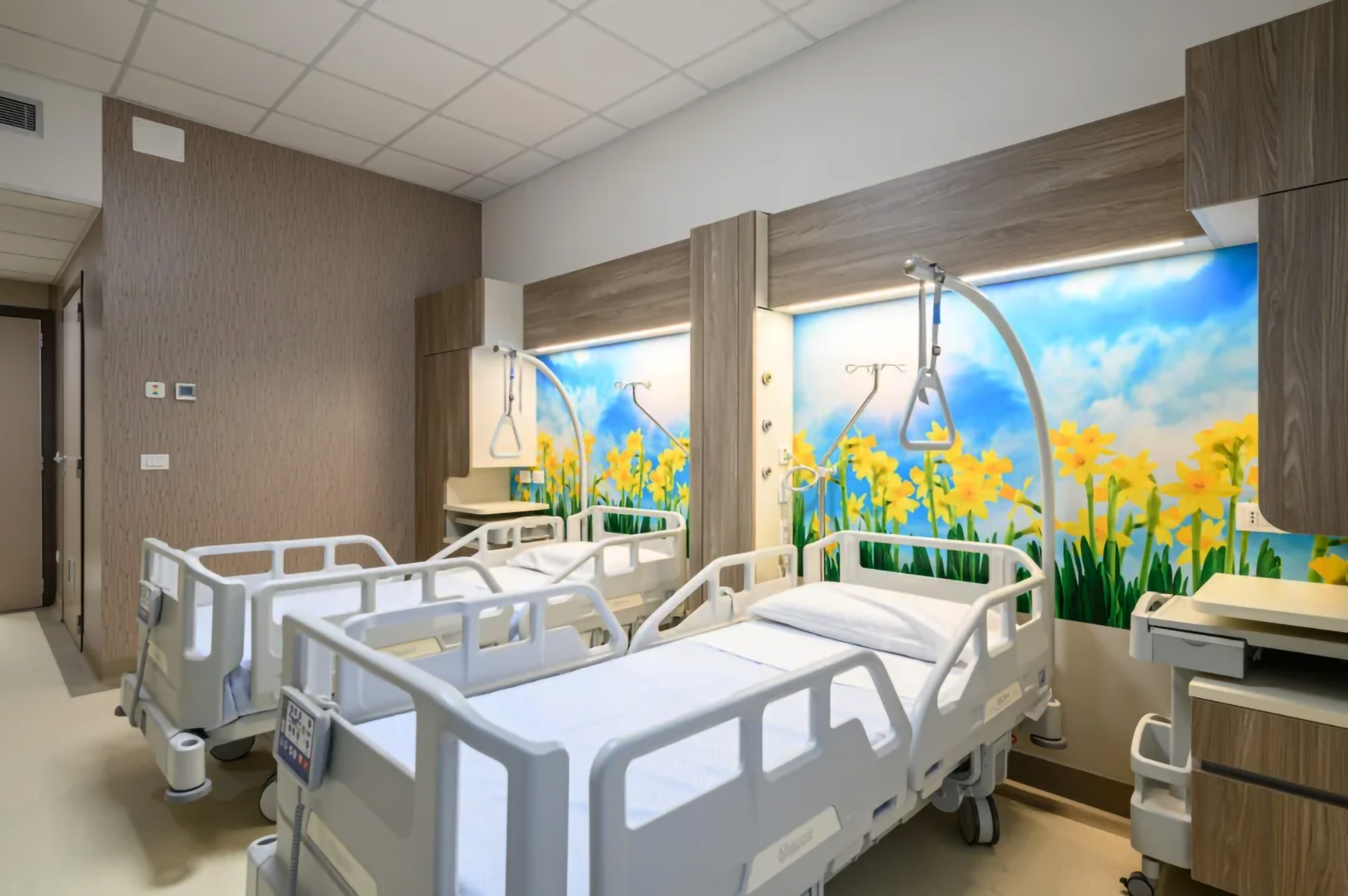 Sala parto — render progettuale