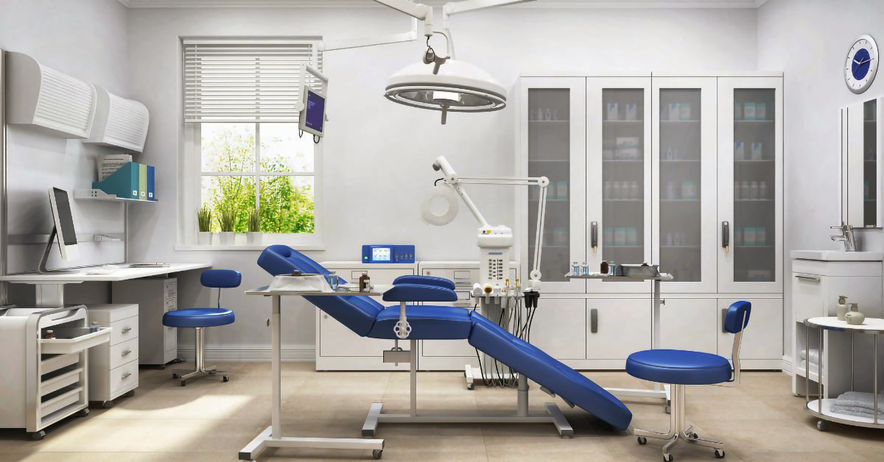 Render ambulatorio specialistico con layout ottimizzato per flussi clinici e accoglienza paziente